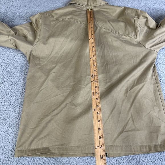 Volcom Stone Boardwear Jacket Mens Large Tan Khaki Streetwear Barn Garage Coat - Picture 10 of 12